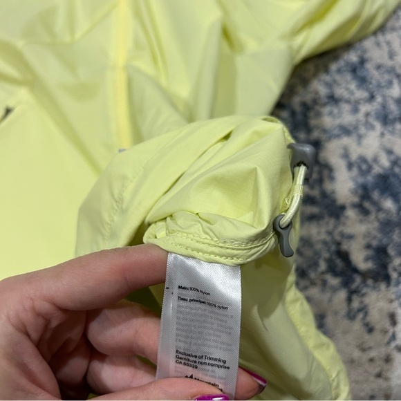 Mountain Equipment Company Yellow Light Weight Packable Hooded Windbreaker Large - Picture 8 of 12